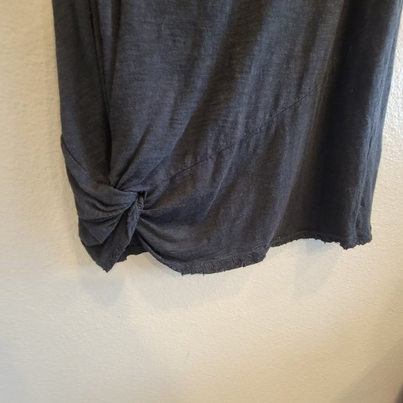 VICI | Black Distressed V-Neck Tank | Size Small - Picture 3 of 5